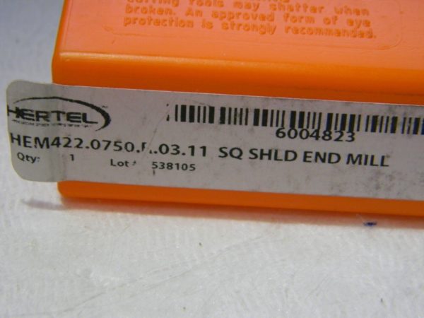 Hertel 36,90mm Indexable Square-Shoulder End Mill HEM422.0750.R.03.11 6004823