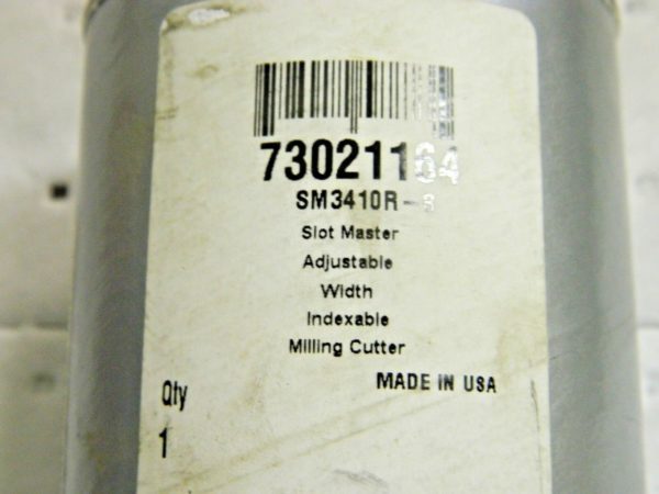 APT Indexable Milling Cutter Slot Master Adjustable Width 3" Diam SM3410R-8