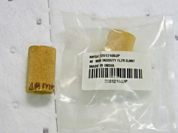 Jupiter Pneumatics 40 Micron Element miniature filters QTY 5 22012100JP