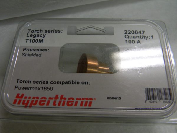 Hypertherm 100 Amp Nozzle Shield For Plasma Torch Powermax 1650 QTY 2 220047
