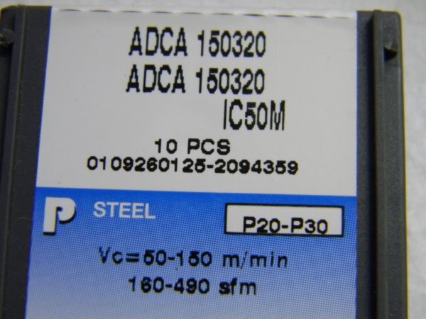 Iscar ADCA150320 Grade IC520M Carbide Milling Insert QTY 10 5600009