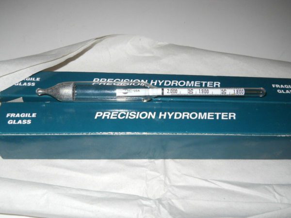 Chase Precision Hydrometer 1.800-2.000 Range Short Form 165mm OAL QTY 2 1995