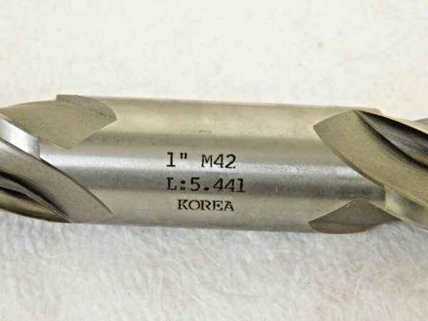 Interstate Cobalt Square End Mill Double End 1" Diam x 6-3/8" OAL 4FL 1108-3464