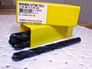 Marxman Cutting Tool HSS Jobber Drill 15/32” Dia 118º 5.896"L Qty-6 80159