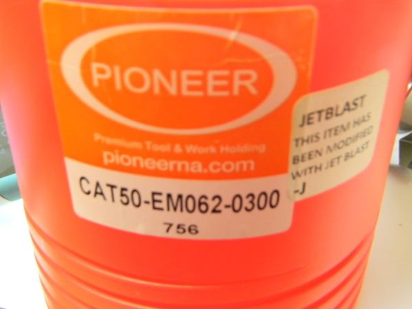 Pioneer CAT50 5/8" x 3.00" Metric End Mill Adapter CAT50-EM062-0300