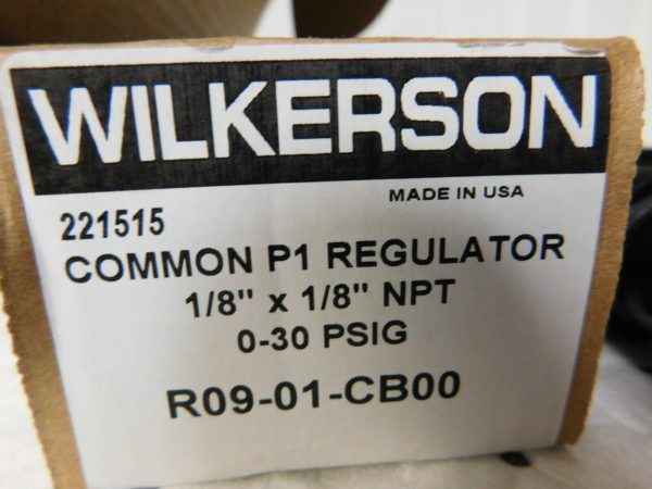 Wilkerson 1/8 NPT Port 27 CFM Zinc Common-P1 Regulator R09-01-CB00