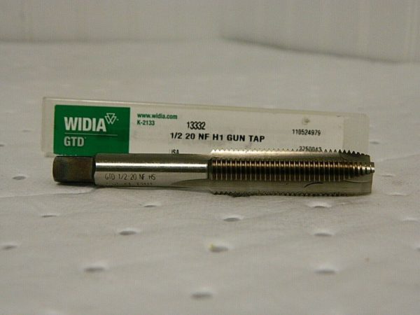 Widia Spiral Gun Tap Plug Chamfer 1/2"- 20 NF H1 3-Flute 13332