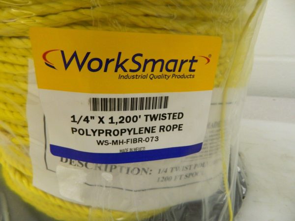 Pro-Grade 1,200' Max Length Polypropylene Twisted Rope 45900255