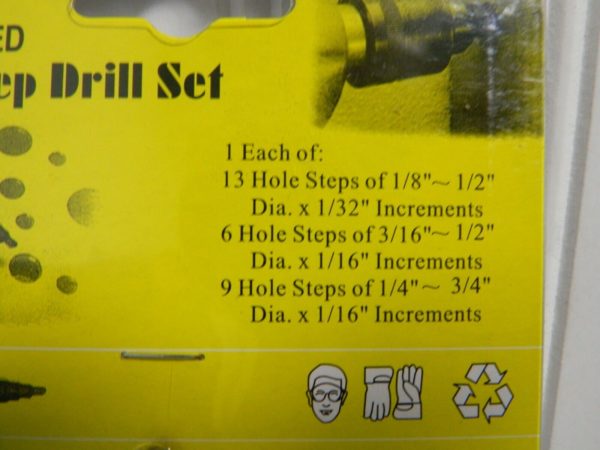 PRO HSS Drill Bit Set 1/8, 3/16, 1/4 to 3/4, (2) 1/2" TiN Finish 08372005