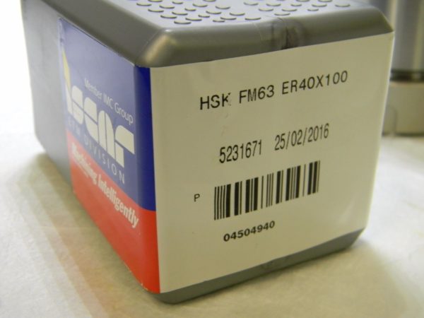 Iscar 3 to 26mm HSKFM63 Hollow Taper Shank ER40 Collet Chuck 4504940