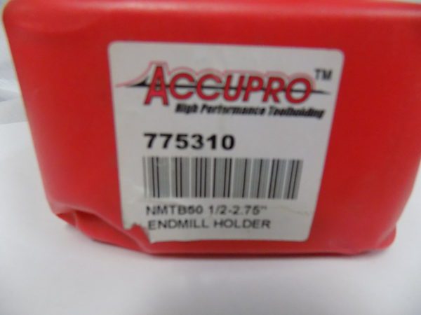 Accupro NMTB50 Taper Shank 1/2" Hole End Mill Holder/Adapter 01661735