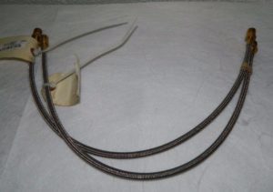Pro Flexible Metal Hose Assembly 3/16" ID 24" OAL Brass Qty.2 03319597