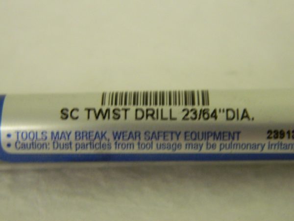 OSG Screw Machine Drill Bit 23/64" x 2-1/2" x 4" 118° Carbide 220-3594