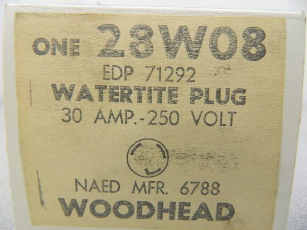 Woodhead Watertite Plug 28W08