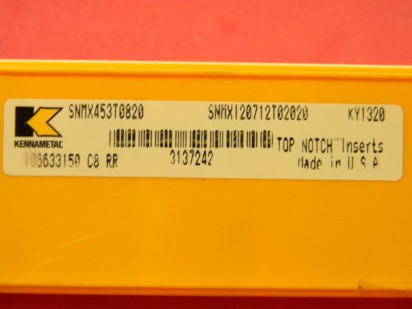 Kennametal SNMX453 T0820 Grade KY1320 Ceramic Turning Insert QTY 10 3137242