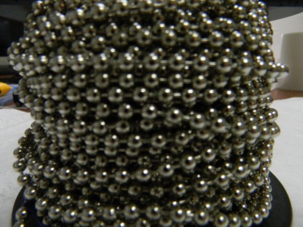 Professional 01727072 #10 Trade Size Brass Ball Chain 100'