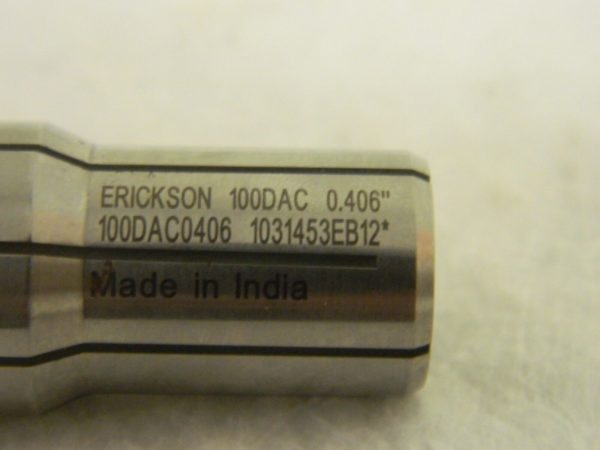 Erickson Series DA100 Double Angle Coolant Collet 100DAC0406 13/32" 1080583