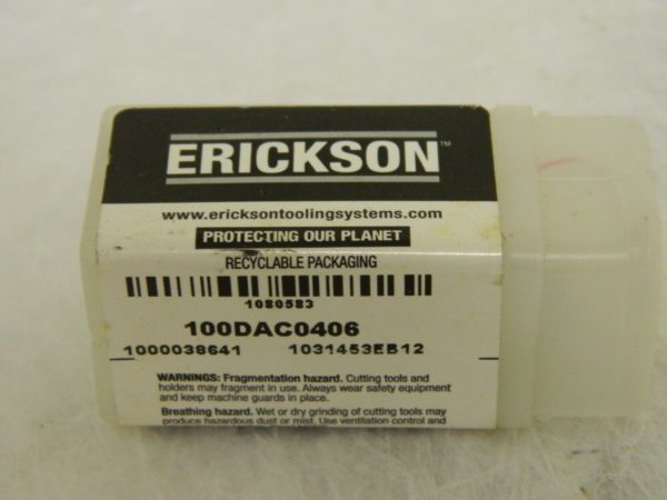Erickson Series DA100 Double Angle Coolant Collet 100DAC0406 13/32" 1080583