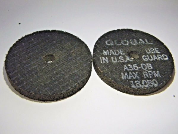 Global Abrasives Cut-Off Wheels Type 1 3"x3/8"x3/8" A36QB Qty 10 662953-02130