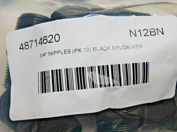 Black 3/4" NPT Nylon Threaded Tube Fittings Qty 130 Pcs 48714620