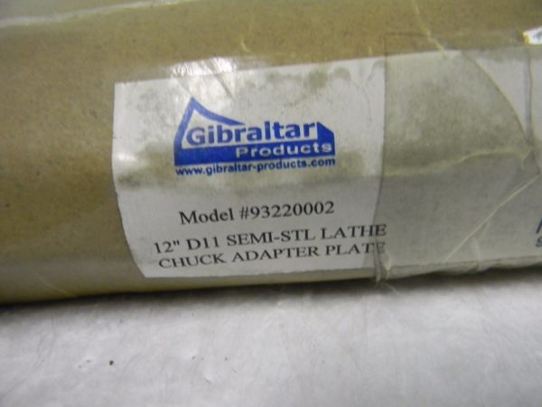 Gibraltar D11 Lathe Chuck Adapter Plate for Gibraltar 12" Chuck 93220002