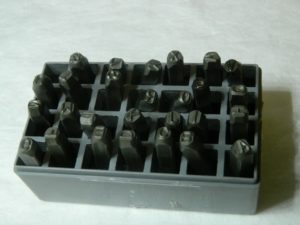 C.H. Hanson 27 Piece 1/4" Character Steel Stamp Set Letters Hand Cut 20339