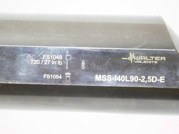 Walter Indexable Grooving Toolholder Internal LH MSS-I40L90-2,5D-E 5029054