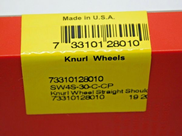 Dorian Tool Cobalt Straight Knurl Wheel 1"Dia 90º 30TPI SW4S-30-C-CP 73310128010