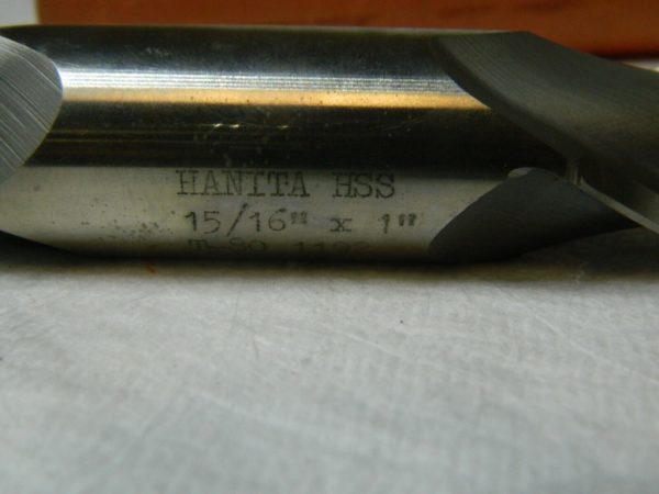 Hanita HSS DEM UNC Double End Mill 15/16" x 1" x1-5/8" x 5-7/8" 2FL 1192