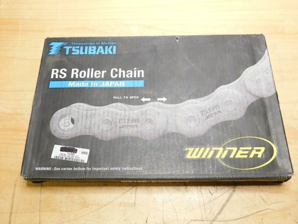 Tsubaki Carbon Steel British Standard Roller Chain 10FT/3.048M 120 Links RS16B-1