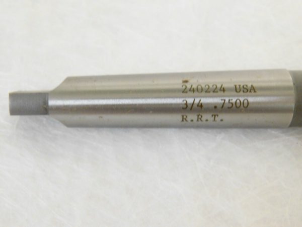 Rock River Tool Chucking Reamer Carbide Tipped 2MT 3/4"D x 9-1/2" OAL 6FL 240224