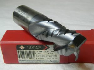 Cleveland Roughing End Mill 1-1/4" x 4-1/2" Cobalt TiCN 3FL C40427
