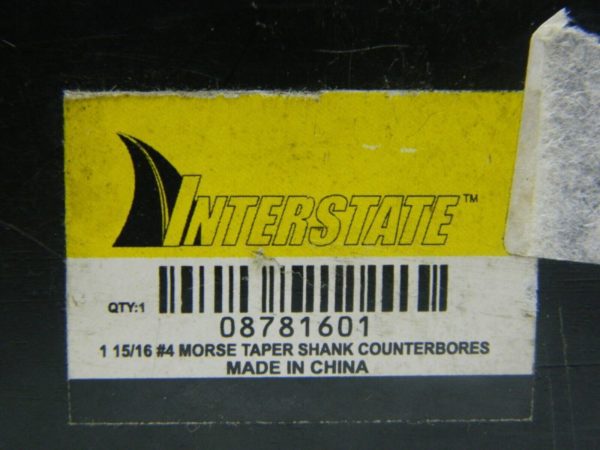 Interstate Taper Shank Counterbore 1-15/16" x 8-1/8" 5FL HSS 4MT 08781601