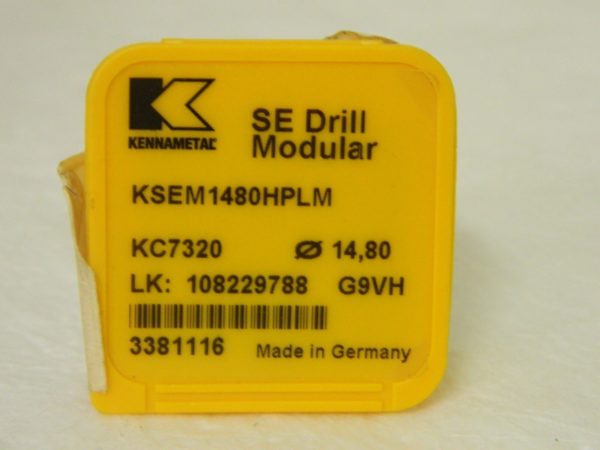 Kennametal Replaceable Drill Tip KSEM1480HPLM Grade KC7320 3381116