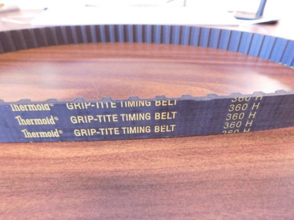 Thermoid Grip-Time Timing Belt, Section H, 1/2" Pitch, Neoprene Rubber, 0360H100