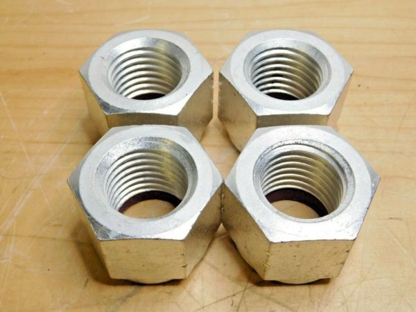 4 Steel Hex Lock Nuts Cadmium Clear -Plated RH 1-3/8" - 6 UNC Grade 8 67453688