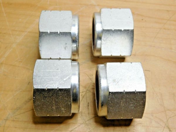 4 Steel Hex Lock Nuts Cadmium Clear -Plated RH 1-3/8" - 6 UNC Grade 8 67453688