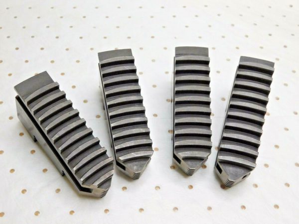 Bison 4 Piece Hard Solid OD Master Jaw Set for 10" Scroll Chuck 7-880-410