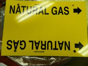 Pro Wraparound Pipe Marker Natural Gas Yellow 6-Pack 36954683