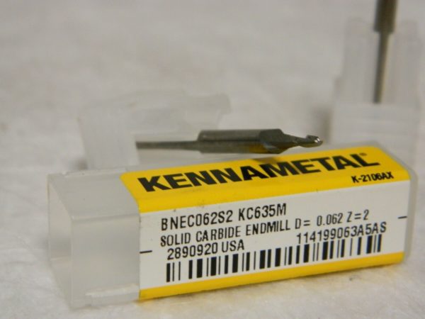 Kennametal Solid Carbide End Mill BNEC062S2 KN635M QTY 2 2890920