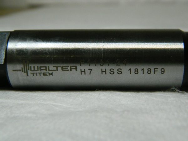 Walter-Titex Hand Reamer 0.9449" Diam Straight Shank 115mm Flute 5071549