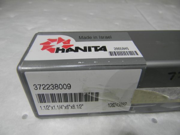 Hanita High Helix End Mill 1/2” x 1-1/4” x 6” x 8-1/2” HSS 372238009