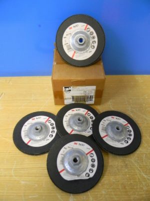 3M Abrasive Flap Discs P60 Grade 7" Coated Zirconia-Alumina Qty 5 50776