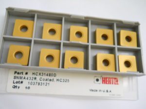 Hertel HCX31480D SNMA432R HC325 Carbide Inserts Qty. 10