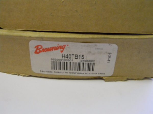 Browning Roller Chain Sprocket Hardened Steel 40-Pitch 15-Teeth H40TB15