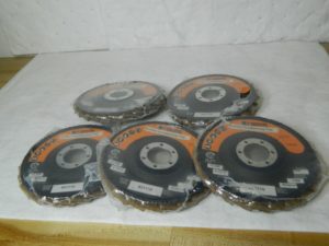 SA Aluminum Oxide Flap Disc 4-1/2" 60 Grit 7/8" Hole Type 27 Qty 5 821110