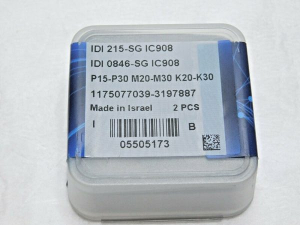2 PCS Iscar Carbide Replaceable Tip Drills 0.846" Diam IDI 215-SG IC908 5505173