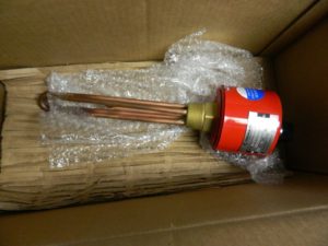 Chromalox 2 Element 9-1/4" IL Standard Housing Copper Pipe Plug Immersion Heater