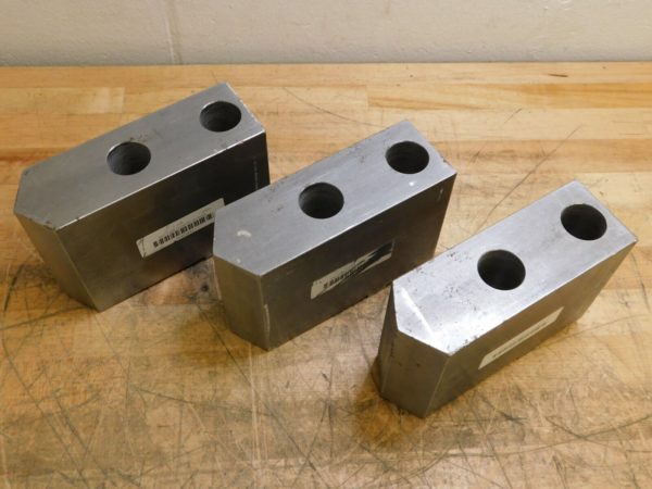 H & R Mfg 3 Pack Square Soft Lathe Chuck Jaw Tongue & Groove Attachment HR-520-P