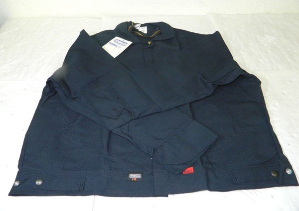 Stanco Flame Resistant Jacket with 2 Pockets Navy Size Large NX6624TNB-L